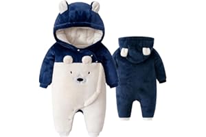 flower frail Newborn Baby Winter Snowsuit Bear Romper Warm Hooded Jumpsuit Onesie Infant Coat Outwear for Boy Girl 0-18M