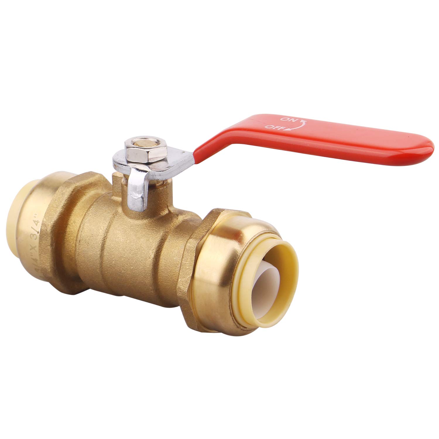 PushFit Valve,Water Valve Shut Off PushtoConnect Fittings for PEX
