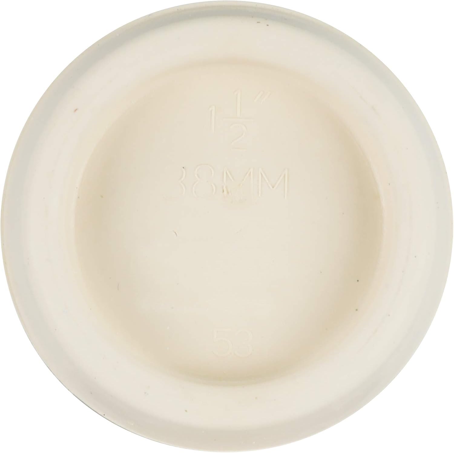 Danco 1-1/2 inch Rubber Drain Stopper, White, Carded, 80227 - Drain Catches - 
