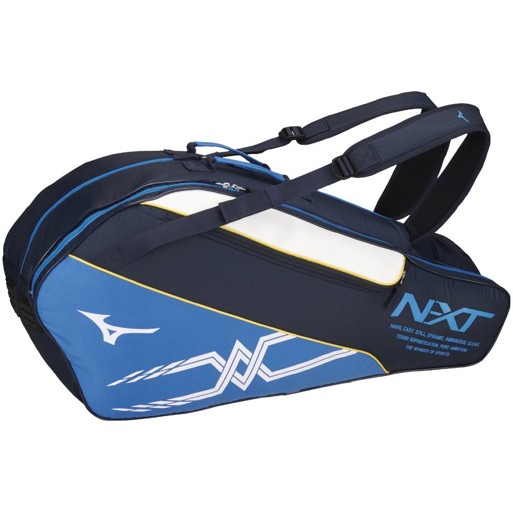 ラケットバッグ 14 ネイビー 14 ネイビー 63jd8003 B076flct64 テニスバッグ 6本入れ Mizuno ミズノ テニス ラケットバッグラケットトート 高品質