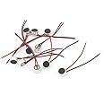 uxcell 10pcs 6mm x 3.5mm Mini Electret Microphone Condenser Pickup w Lead