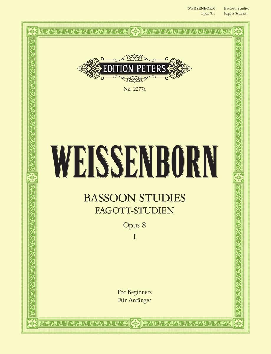 WEISSENBORN BASSOON STUDIES OP8 VOL1