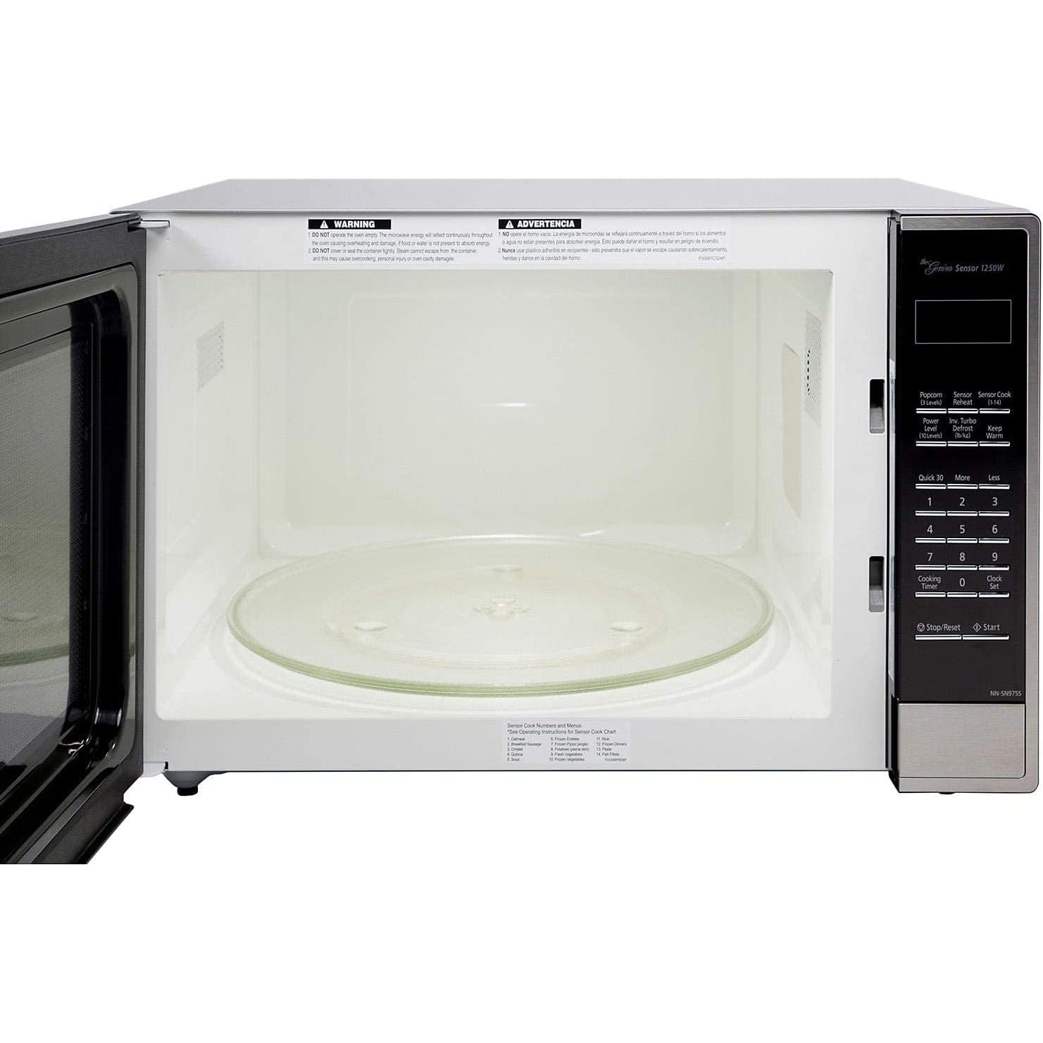 Panasonic NN-SN975S 2.2 cu. ft. 1250 Watt Microwave with Cyclonic Wave Inverter