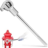 NATGAI Fire Hydrant Wrench, Adjustable Hydrant Spanner Fits 1-1/2" to 6" | Nut Works on Pentagonal and Square Hydrant Nuts, for Loosening Caps, Opening Valves, and Tightening Nuts &amp; Fittings