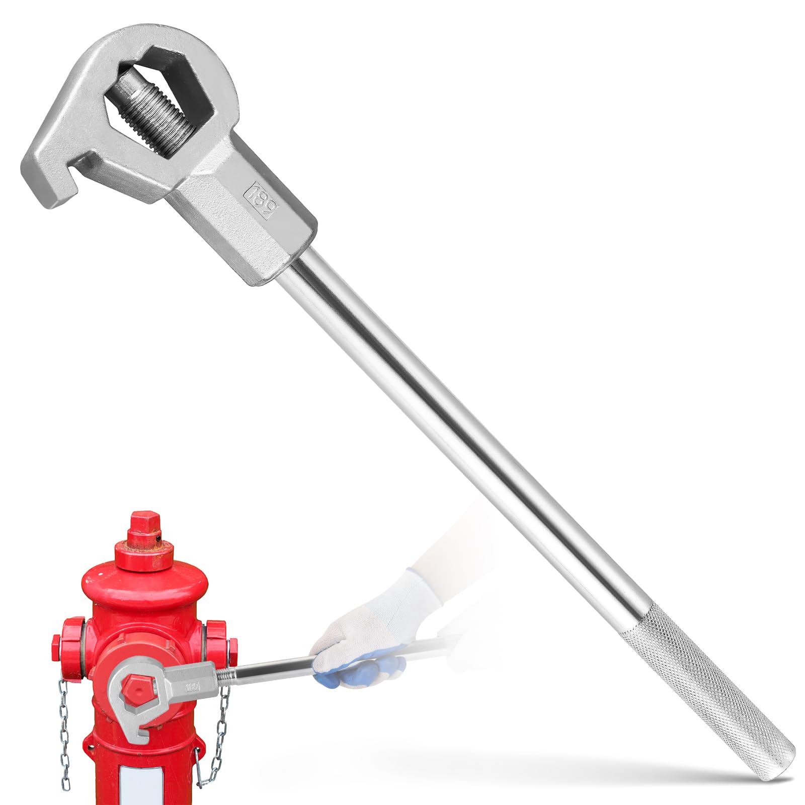 Photo 1 of ***MISSING PARTS***
NATGAI Fire Hydrant Wrench Tool, Adjustable Hydrant Spanner Fits 1-1/2" to 6" Nut Sizes, Works on Pentagonal and Square Hydrant Nuts, for Loosening Caps, Opening Valves, and Tightening Nuts & Fittings