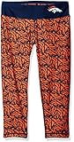 NFL Denver Broncos Thematic Print Capri, Orange, Small