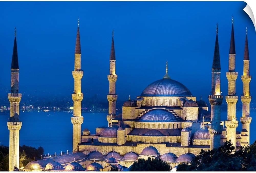Amazon Com Canvas On Demand Turkey Istanbul Bosphorus Blue