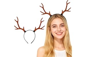 FOMIYES Antlers Headband for Christmas - Adorable Reindeer Antlers Headband for Festive Parties and Holiday Decor Lightweight