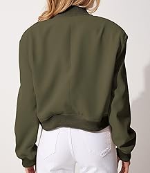 Modegal Women's Fall Varsity Bomber Jackets Long