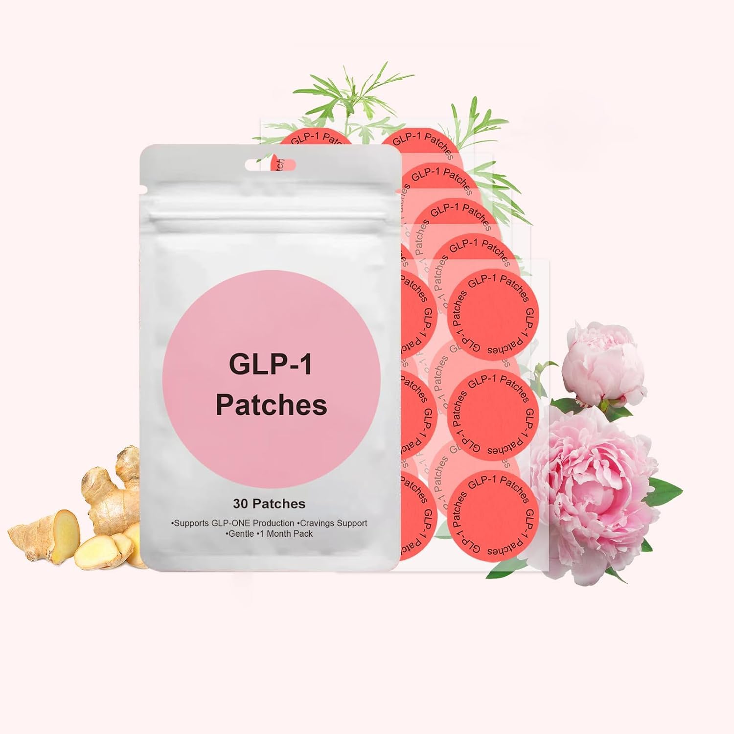 TMHBVI GLP-1 Patches, Suitable for Male and Female GLP-1 Body Care Patches，30 Count.