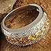 Psiroy 925 Sterling Silver Plated Simulated Morganite Half Eternity Band Ring Size 8