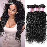 Brazilian Kinkys Curly Hair 3 Bundles 16 18 20 inch Unprocessed Virgin Brazilian Curly Human Hair Extensions Natural Black Brazilian Hair