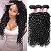 Brazilian Kinkys Curly Hair 3 Bundles 16 18 20 inch Unprocessed Virgin Brazilian Curly Human Hair Extensions Natural Black Brazilian Hair