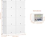 HOMIDEC 28-Pair 7-Tier Shoe Rack Storage Cabinet Dustproof Organizer view 3