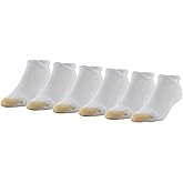 : GOLDTOE Men’s 656HT Cotton No Show Heel Tab Athletic Socks, 6-pairs