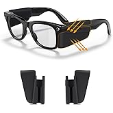 specheer Safety Glasses Side Shields - Silicone Side Shields Compatible with Ray-Ban Meta Wayfarer/Skyler/Headliner Gen 2/Oakley Meta HSTN Smart Glasses Accessories