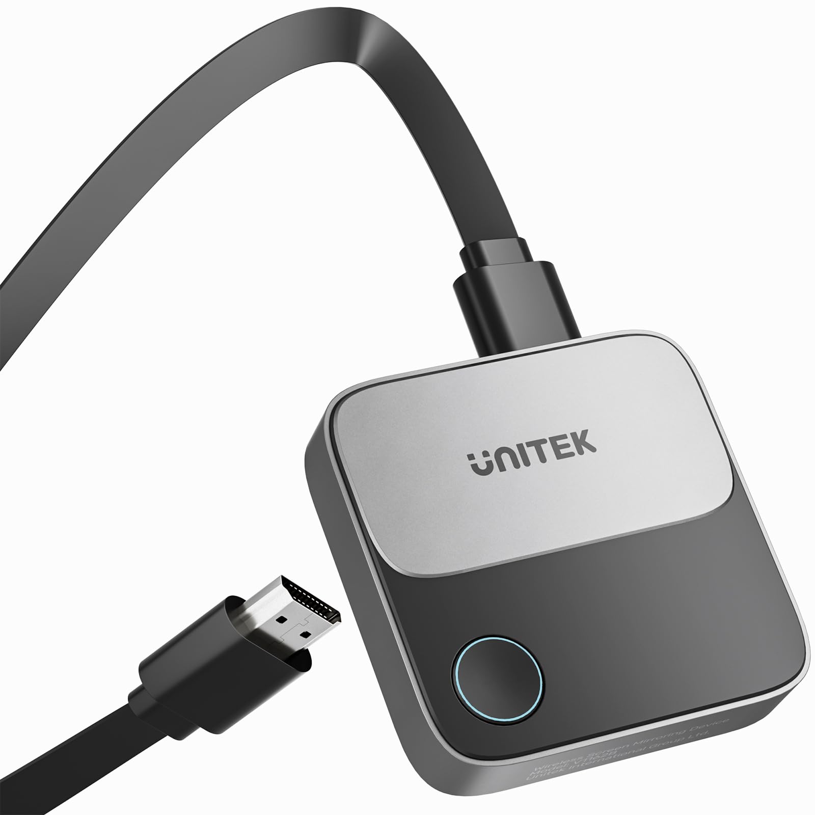 Unitek Wireless Hdmi Display Dongle Adapter - Screen Mirroring Receiver 2.4G/5G 4K TV Casting Device Screen Mirroring Adapter/Extender for Streaming Video to Monitor from Mac iOS Android Windows