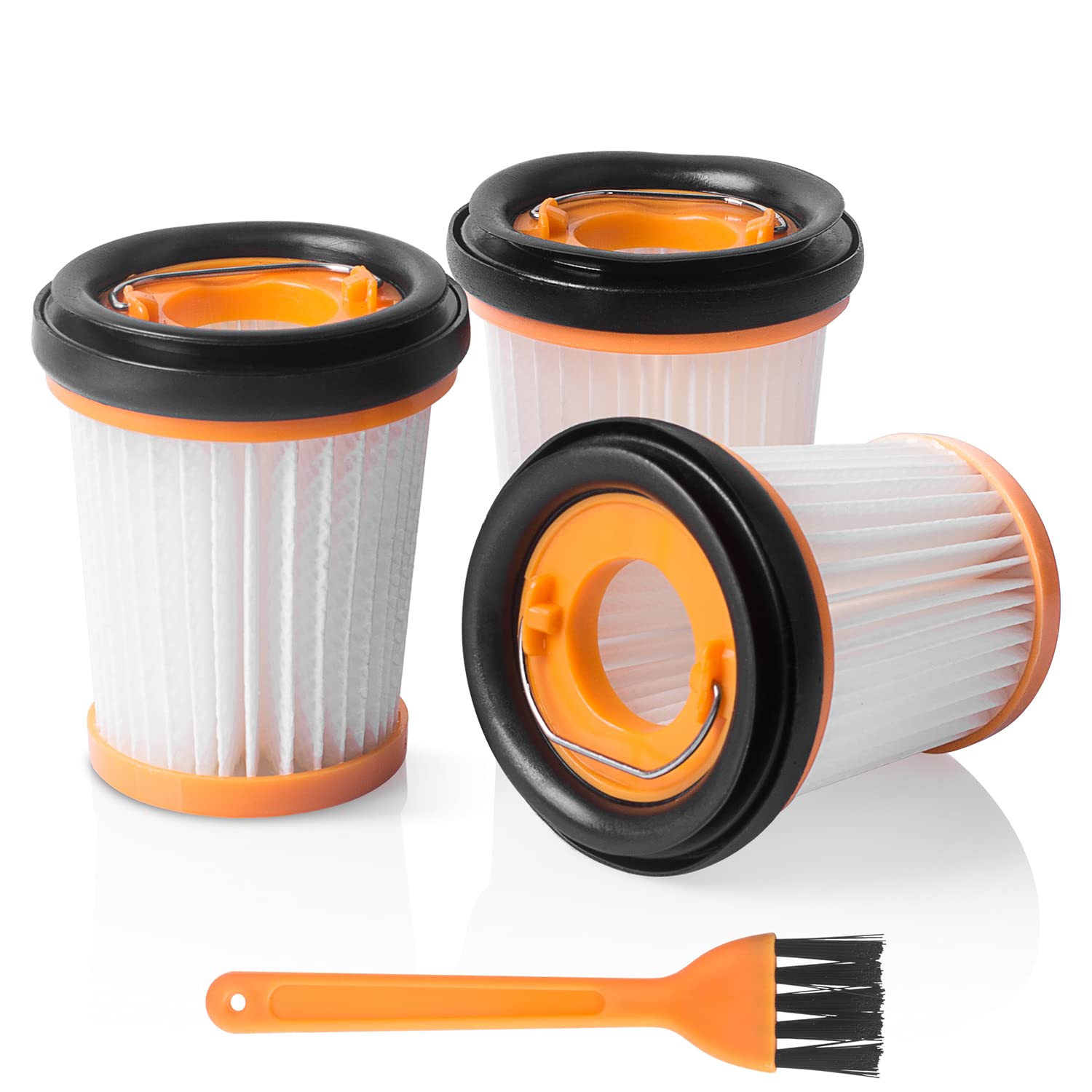 iVanzoll Wandvac filter for Shark ION W1 Cordless Handheld Vacuum WV200, WV201, WV205, WV220, 3 Pack Fabric Vacuum filter Compare Part # XHFWV200 (W1 Filter)