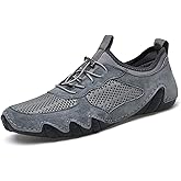 OJPO Driving Shoes for Men Breathable Mesh Men's Casual Shoes Slip On Fashion Comfortable Handmade