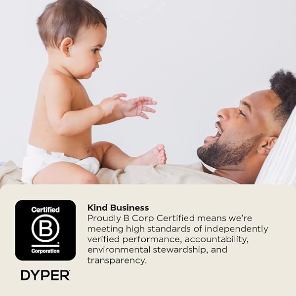 DYPER – BABY DIAPERS HYPOALLERGENIC CLOTH ALTERNATIVE DAY & OVERNIGHT PROTECTION – MADE WITH PLANT-BASED* & HONEST INGREDIENTS – SIZE 4 (24 COUNT)