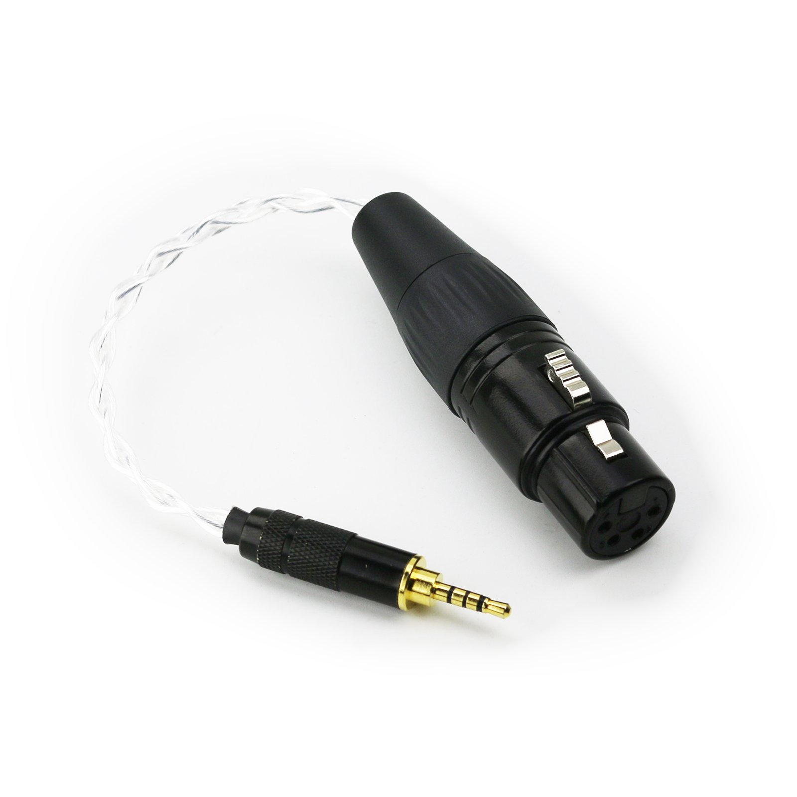 ABLET 2.5mm Trrs Balanced male to 4-pin XLR Balanced Female headphone Silver Plated Audio Adapter for Astell&Kern AK240 AK380 AK320 onkyo DP-X1 FIIO X5III XDP-300R
