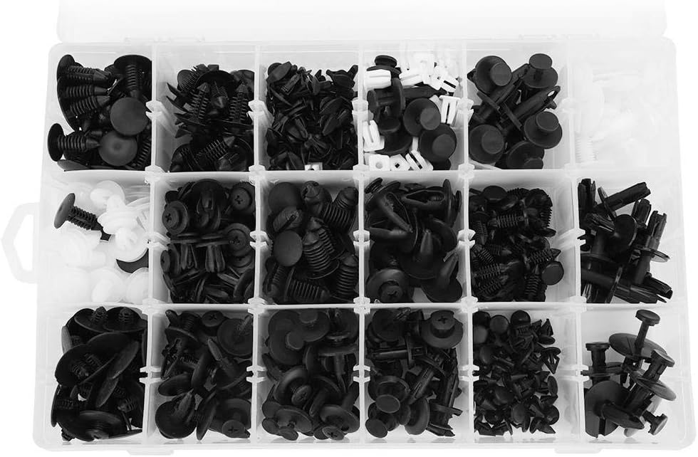 Suuonee Car Body Retainers, 415Pcs 18 Sizes Assorted Clip Trim Car Push Pin Rivet Bumper Door Panel Retainer W/Screwdriver - Image 3