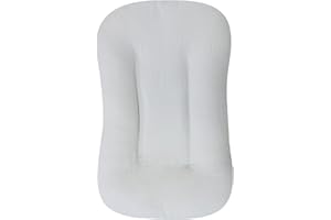 Hooyax Muslin Baby Lounger Cover Soft Organic Cotton Slipcover Fits Newborn Lounger for Baby Boys and Girls, Washable (Light Gray)