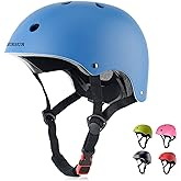 BURSUN Kids Bike Helmet Ventilation &amp; Adjustable Toddler Helmet for Ages 2-14 Kids Boys Girls Multi-Sport Helmet for Skateboard Roller Skateing Bicycle Scooter blance Bike