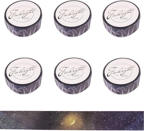 Amazon Co Jp Marutuki マスキングテープ 和紙テープ 手帳diy装飾 カラフルシール 15mm 8m巻き 6巻セット パーティー オーナメント クリスマス飾り おもちゃ 雰囲気満点 おもちゃ