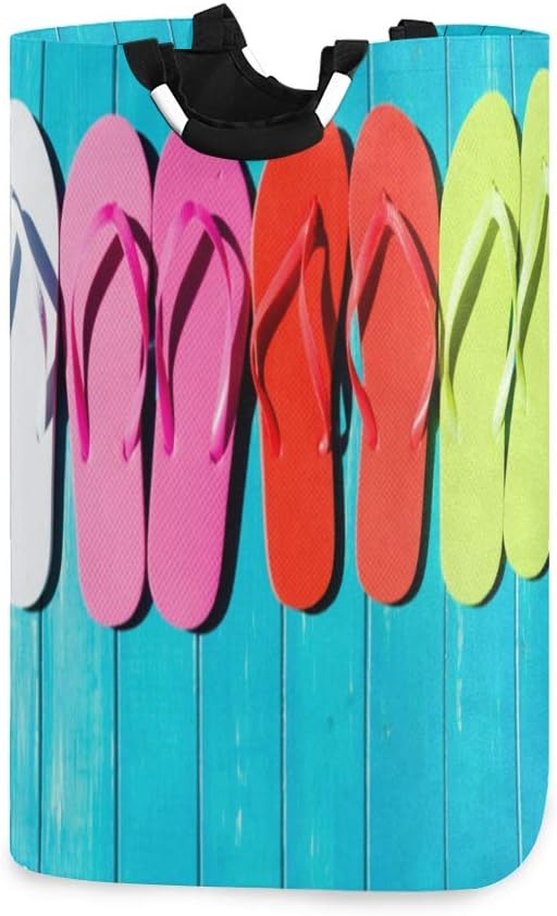 folding flip flops in a bag