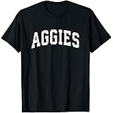 Aggies Mascot Vintage Athletic Sports Name Design T-Shirt