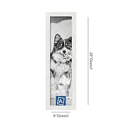ArtToFrames 7x27 Inch White Picture Frame, This