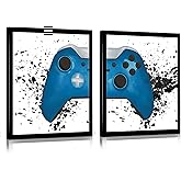 Gaming Canvas Wall Art Paintings Gaming Wall Decor Canvas Art Gamepad Posters Wall Pictures Canvas Painting for Boys Room Wall Art Decor Video Game Themed Gamer Wall Art Posters for Gamer Decor