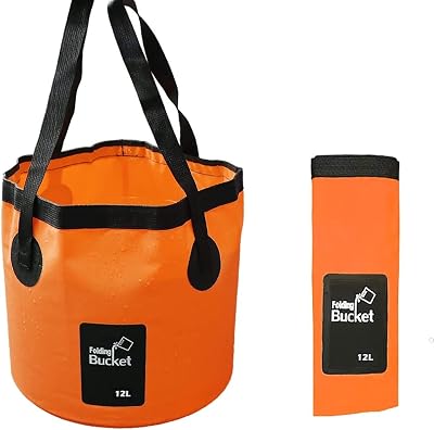 KAHEIGN 12L Folding Water Bucket Portable Collapsible Wash Basin Camping