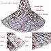 SALAMUTU African French Lace Fabric 5 Yards Nigerian Eco-Friendly Embroidery Lace Fabric with Beads and Rhinestones (Coffee,Gold,Begie)