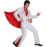 Morph Vegas Rockstar Costume Adult, Men Disco Costume, 70s Disco Outfits for Men