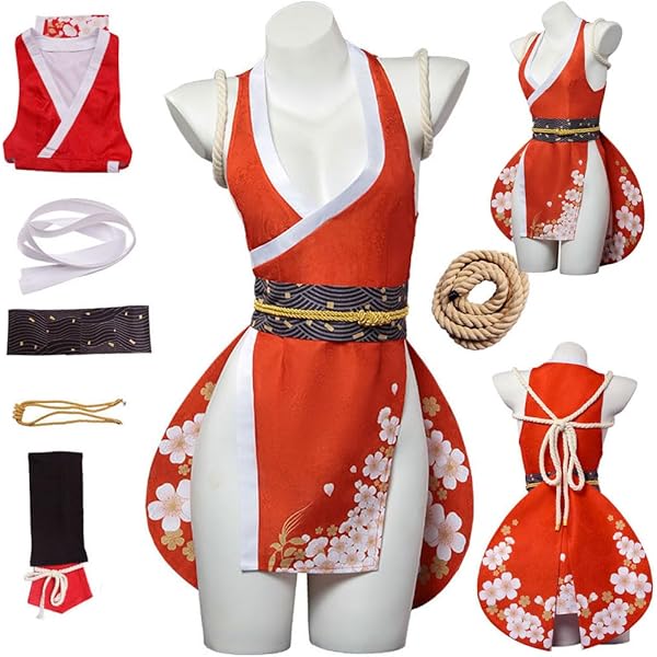 Amazon.com: ZNZXYCOS Adult Anime Game Cosplay Red Dress Women's