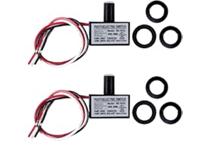 MELIFE Photocell Light Control Sensor 105V-130V AC, Dusk to Dawn Auto On/Off Photoelectric Switch, Outdoor Waterproof Photocell Sensor for Outdoor Lighting, 50/60Hz