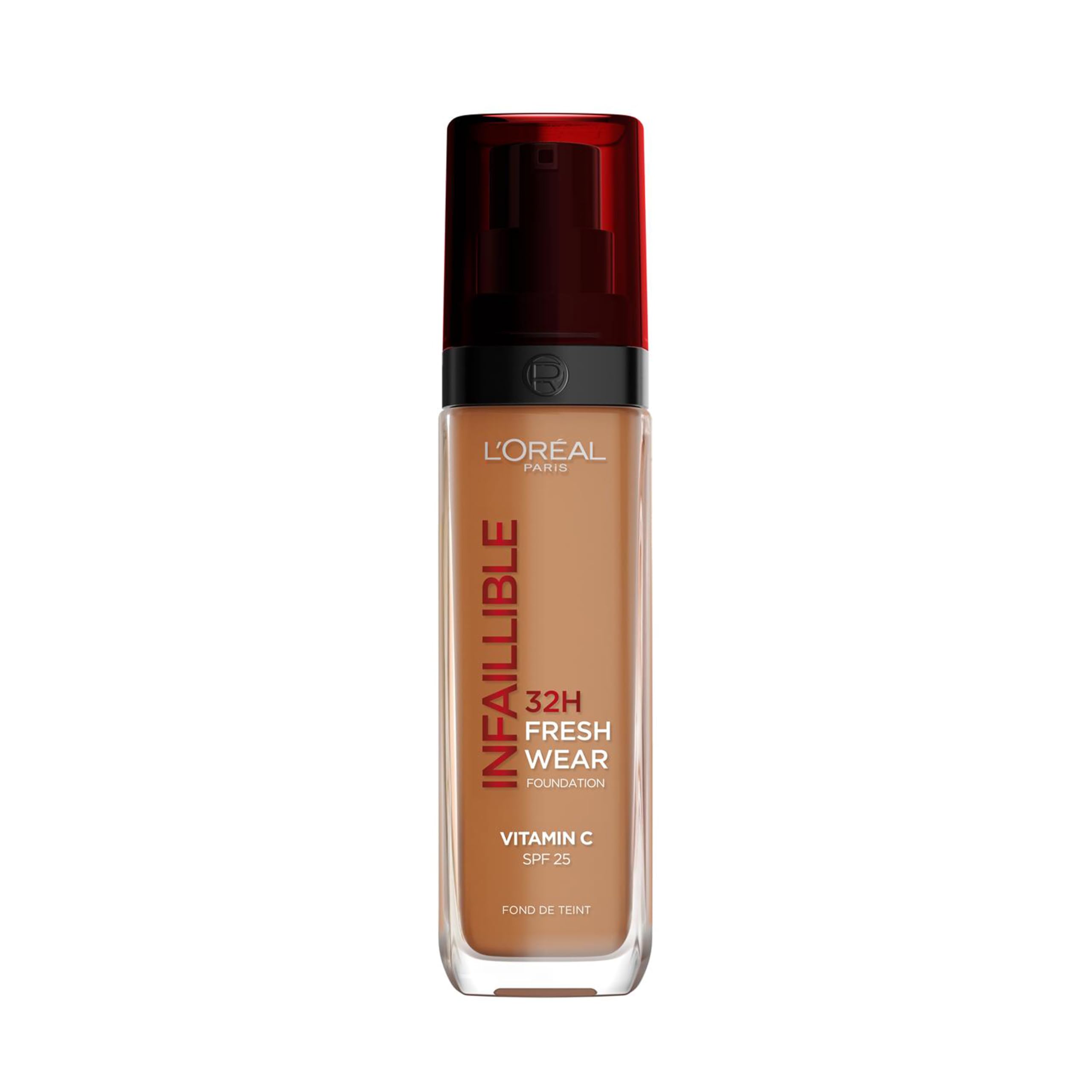 L'Oréal Paris Liquid Foundation, Full Coverage, Lasting Wear, With Vitamin C and SPF 25, Infallible 32H Fresh Wear, 355 Sienna — image 1