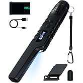 Rechargeable Metal Detector Pinpointer for Adults & Kids, Fully Waterproof Hand-held Metal Detectors Wand with One-Key Interf