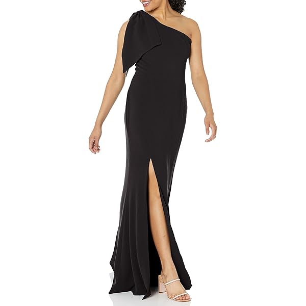 strapless open back dress Logan Embellished Off The Shoulder Gown in Black-Silver main image 0