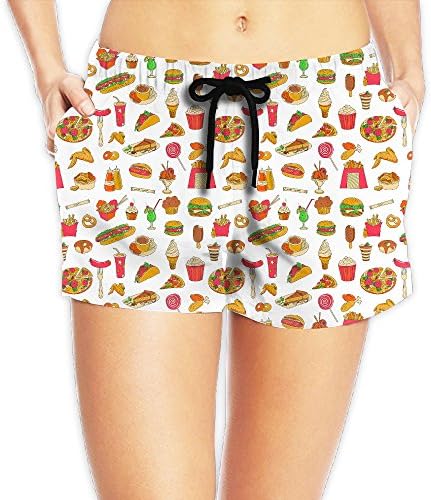 Womens French Fries BoardShorts Swim Trunks X-Large