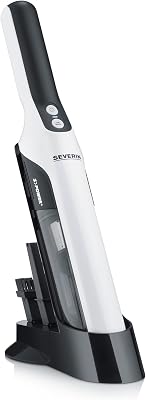 Aspirateur à main sans sac avec set accessoires, Aspirateur sans fil rechargeable, Aspirateur de table ou pour la voiture, Design compact, Autonomie jusqu'à 30 min, HV 7140