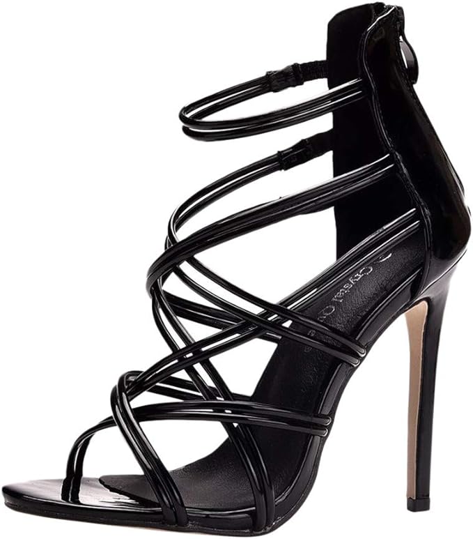 criss cross lace up casual sandals