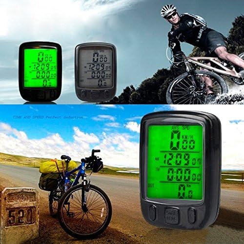 EConcept Waterproof Digital Backlight Bicycle Computer Odometer Speedometer Clock Stopwatch Bike Computer Bicycle Accessories TI34