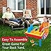 Sand and Water Table, Aquatic Arena Sandbox Activity Play Set - Play Sand and Water Creative Sensory Table with Lid & Accessories, Includes 12 Piece Beach Toy Play Set, With Bonus Water Gun & E-Book