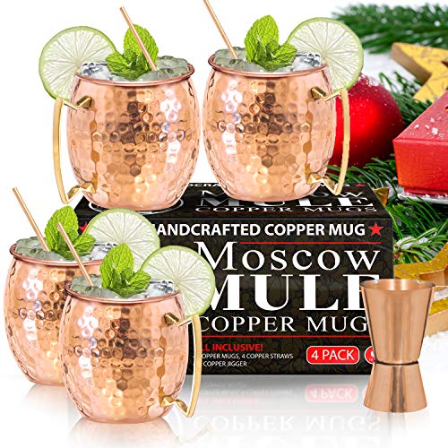 Moscow Mule Copper Mugs Set - Image 8