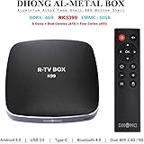 DHong K99 TV Box Made of Premium Aluminium Alloy, R-TV BOX RK3399 4GB RAM 32GB ROM 6 Cores 64-Bit Android 6.0 USB 3.0 Bluetooth 4.0 Dual Wifi Type-C Display Port 4K FHD UHD Smart Media Player