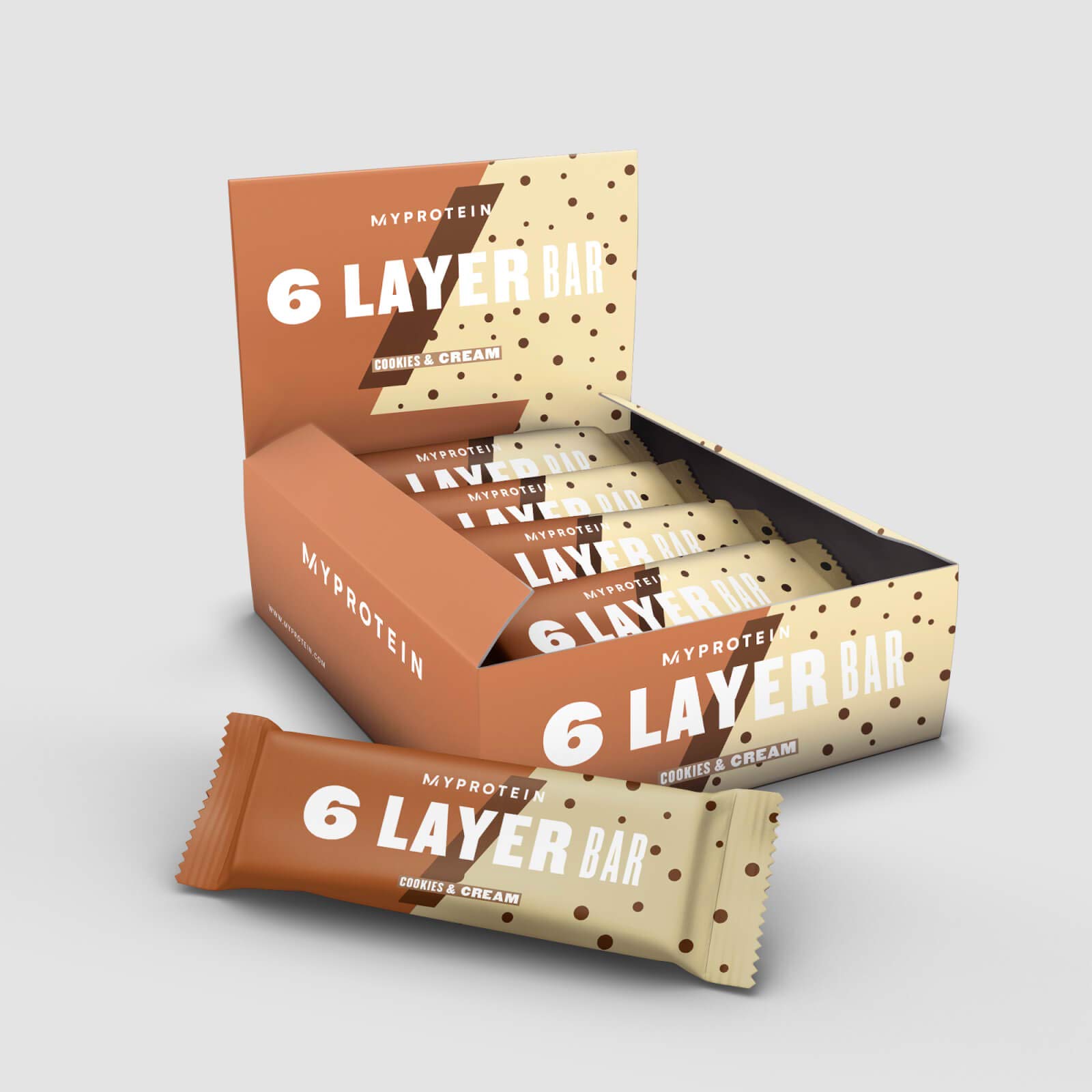 Myprotein 6 Layer Bar, Cookies and Cream, 70 g