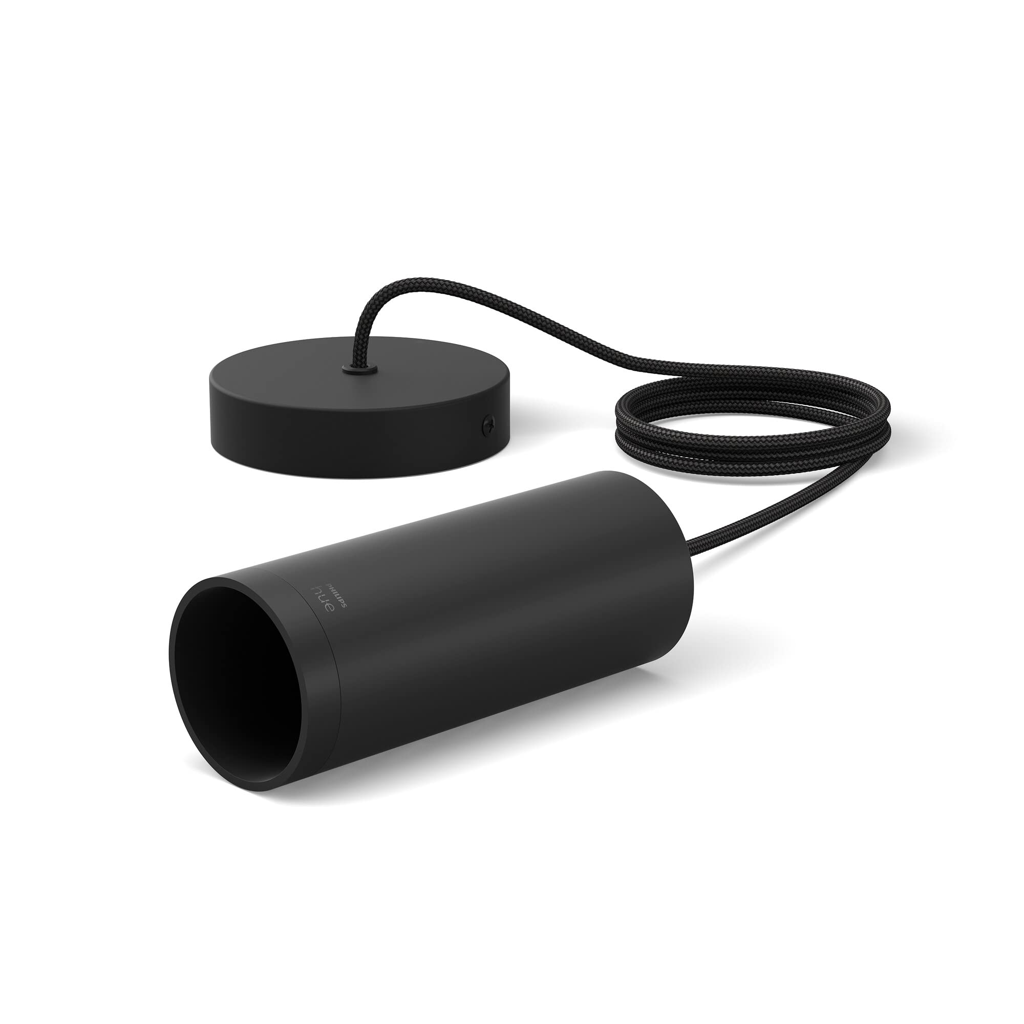 Philips Hue Hanging Black Cord Fixture for LED Smart Lighting [E27 Edison Screw Socket] Easy Installation for Indoor Home Lighting. Bedroom, Livingroom and Dining. — image 1